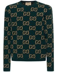 Gucci - GG Wool Jacquard Jumper - Lyst