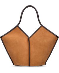 Hereu - Calella Suede Leather Shoulder Bag - Lyst