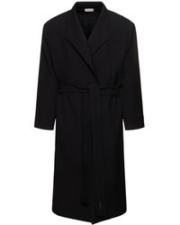 Fear Of God - Stand Collar Cotton Blend Overcoat - Lyst