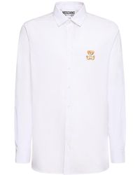 Moschino - Toy Embroidered Cotton Poplin Shirt - Lyst