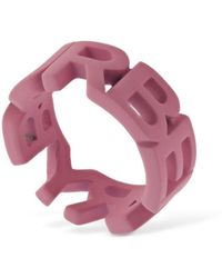 Burberry Logo Band Ring - Pink