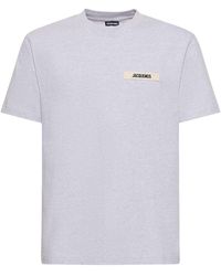 Jacquemus - T-shirt le tshirt gros grain in cotone - Lyst