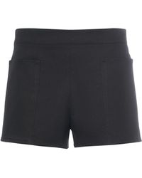 Max Mara - Cotton Twill Mini Shorts - Lyst