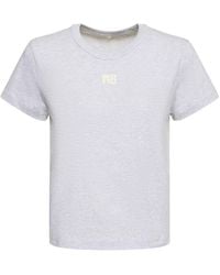 Alexander Wang - T-shirt en jersey de coton essential - Lyst