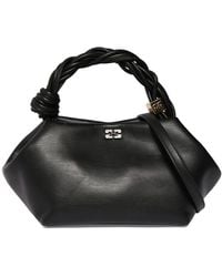 Ganni - Small Bou Recycled Leathe Top Handle Bag - Lyst