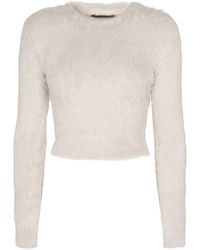 Balenciaga - Knotted Fuzzy Nylon Sweater - Lyst