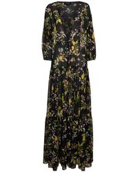 Giambattista Valli - Printed Cotton Long Caftan Dress - Lyst