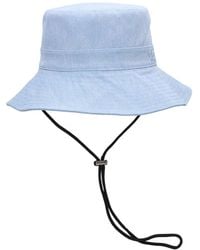 Ganni - Fisherman Denim Bucket Hat - Lyst
