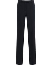 Versace - Barocco Tailored Wool Straight Pants - Lyst