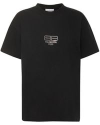 Balenciaga - T-shirt Medium Fit In Cotone - Lyst