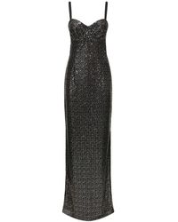 Dolce & Gabbana - Langes Kleid Mit Pailletten - Lyst