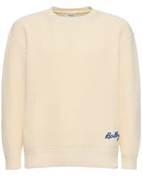 Bally - Suéter de algodón con logo - Lyst