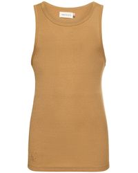 Honor The Gift - Monochrome Ribbed Cotton Tank Top - Lyst