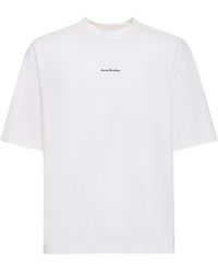 Acne Studios - T-shirt extorr in cotone con logo - Lyst