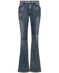 Balmain - Western Denim Bootcut Jeans - Lyst