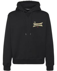 DSquared² - Cool Fit Logo Cotton Hoodie - Lyst