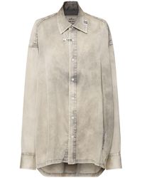 Maison Mihara Yasuhiro - Hemd Aus Baumwollmischsatin - Lyst