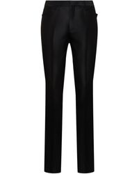 Tom Ford - Atticus Wool Blend Faille Pants - Lyst