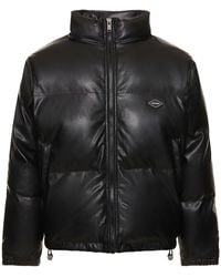 Unknown - Faux Leather Puffer Jacket - Lyst