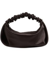 Alexander Wang Mini Satintasche "scrunchie" - Schwarz