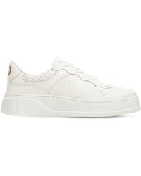 Gucci - GG Embossed Leather Sneaker - Lyst