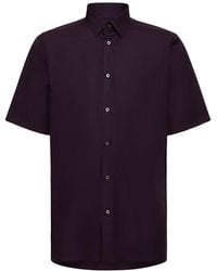 Maison Margiela - Cotton Poplin Short Sleeved Shirt - Lyst