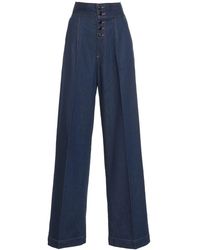 Made In Tomboy - Hochtaillierte Jeans Mit Weitem Bein "felisia" - Lyst