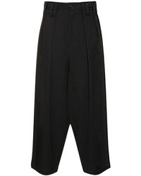 Yohji Yamamoto - Pantalones de gabardina de lana - Lyst