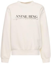 Anine Bing - Ramona Doodle Cotton Sweatshirt - Lyst