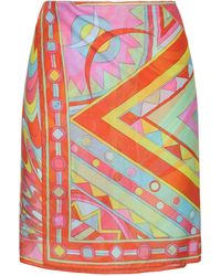 Emilio Pucci - Printed Cotton Blend Long Sarong - Lyst