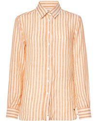 Weekend by Maxmara - Lari Striped Linen Canvas Shirt - Lyst
