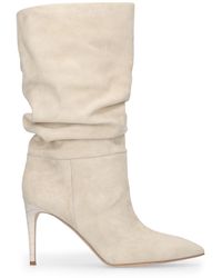 Paris Texas - 85mm Slouchy Suede Boots - Lyst