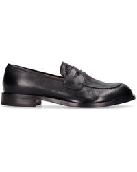 Alberto Fasciani Asymmetric Leather Loafers in Black for Men | Lyst UK
