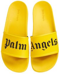 Palm Angels Pool Slide Sandals - Yellow
