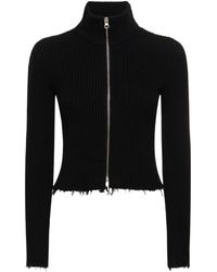 MM6 by Maison Martin Margiela - Knitted Cotton Jacket - Lyst