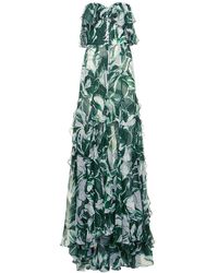 Costarellos - Galiya Printed Silk Blend Chiffon Dress - Lyst