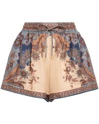 Zimmermann - Shorts Aus Seide - Lyst