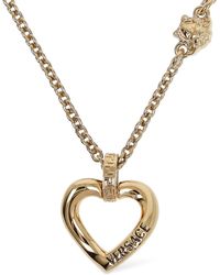 Versace - Heart Shaped Collar Necklace - Lyst