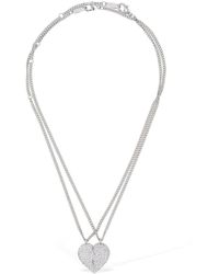 Balenciaga - Lovelock Brass & Glass Necklace - Lyst