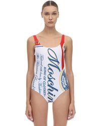 Moschino Badeanzug Aus Bedrucktem Lycra - Mehrfarbig