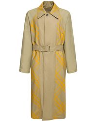 Burberry - Two-tone Check Cotton Long Coat - Lyst