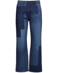 Needles - 14Oz Patchwork Denim Straight Jeans - Lyst