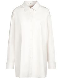 The Row - Moon Cotton Poplin Oversize Shirt - Lyst