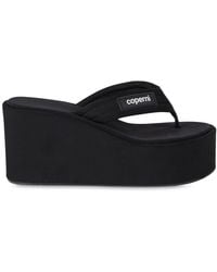 Coperni - 100Mm Branded Wedge Sandals - Lyst