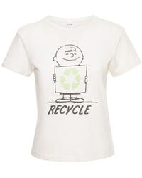 RE/DONE - Camiseta Clásica Peanuts - Lyst