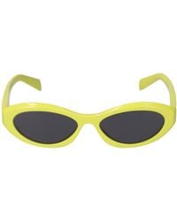 Prada - Occhiali da sole cat-eye catwalk in acetato - Lyst