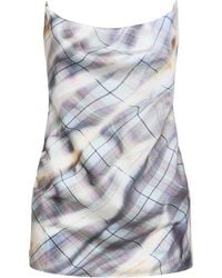 Y. Project - Satin Invisible Straps Draped Top - Lyst