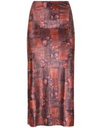 WeWoreWhat - Printed Stretch Jersey Maxi Skirt - Lyst