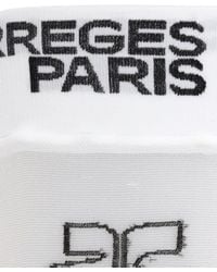 Courreges Logo Tights - White