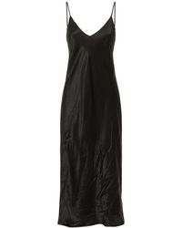 Balenciaga - Fluid Silk Satin Slip Dress - Lyst